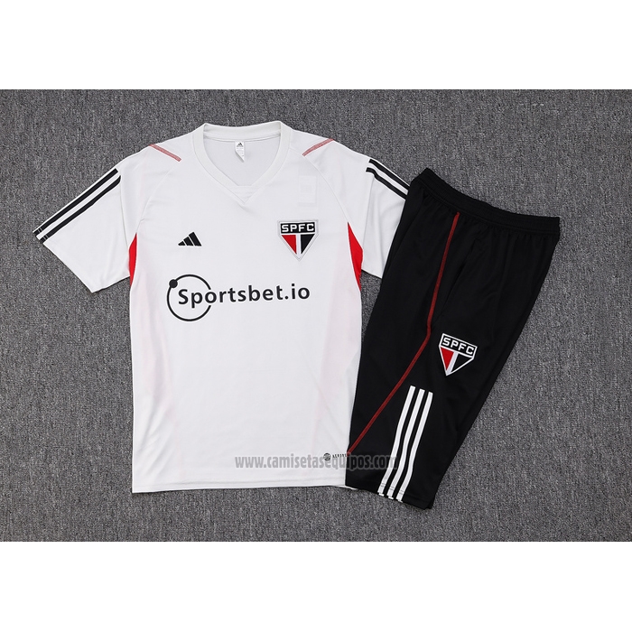 Chandal del Sao Paulo Manga Corta 2023-2024 Gris - Pantalon Corto
